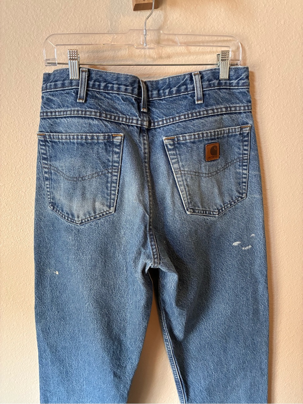 Carhartt Men's Slim Straight Light Blue Denim Jeans - Picture 7 of 7